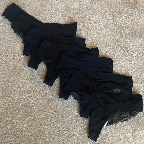 Victoria's Secret Other - 6x Victoria's Secret No-Show Floral Back Thong, XS